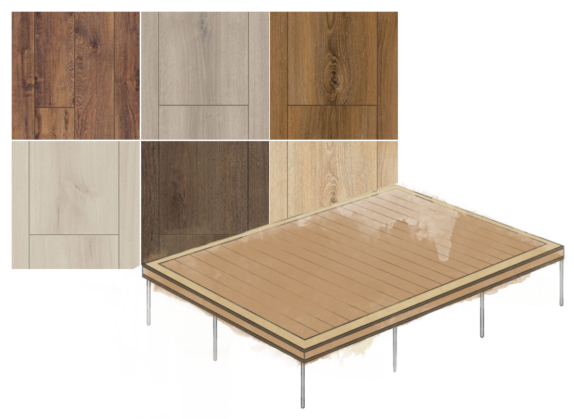 Laminate flooring in a choice of finishes